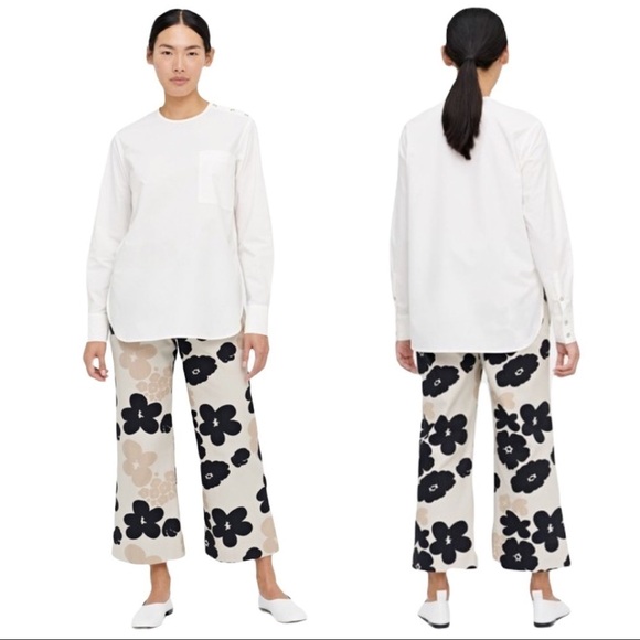 Marimekko Tops - Marimekko | NWOT White Tavaton Shirt - Size 38/Medium